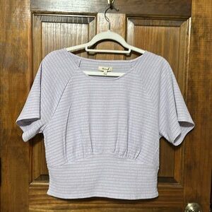 Women’s Madewell Crop Top in Dusty Lavender Size XL